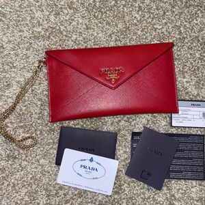 PRADA ENVELOPE WRISTLET WALLET